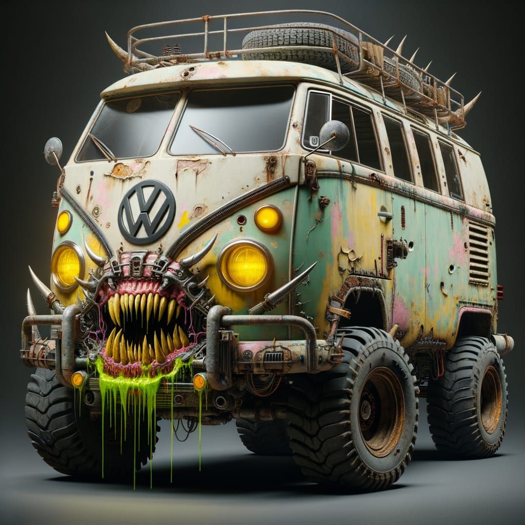 Post-Apocalyptic Monster VW Campervan