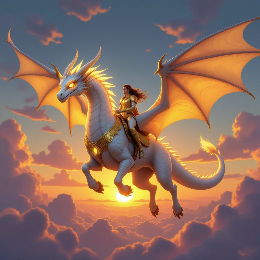 pale-skinned dragon creature