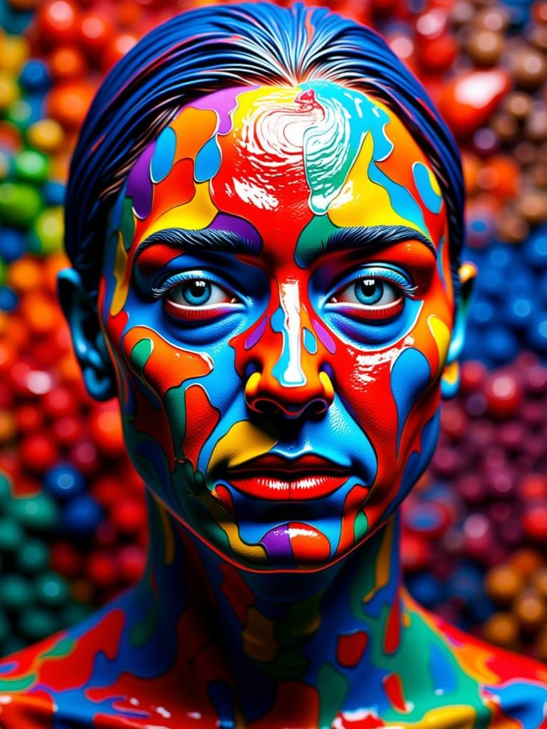 Rubber Portrait in Realistic Style