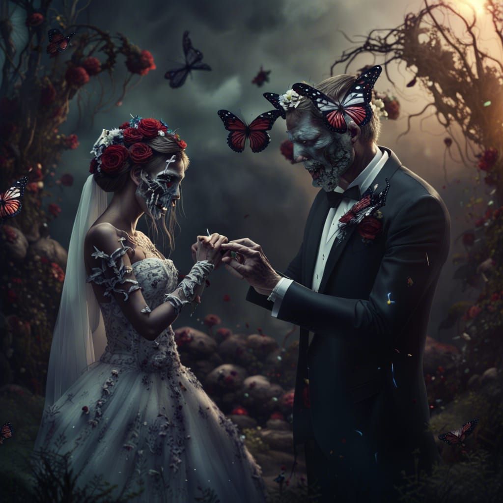 Zombie Bride and Groom's Wedding