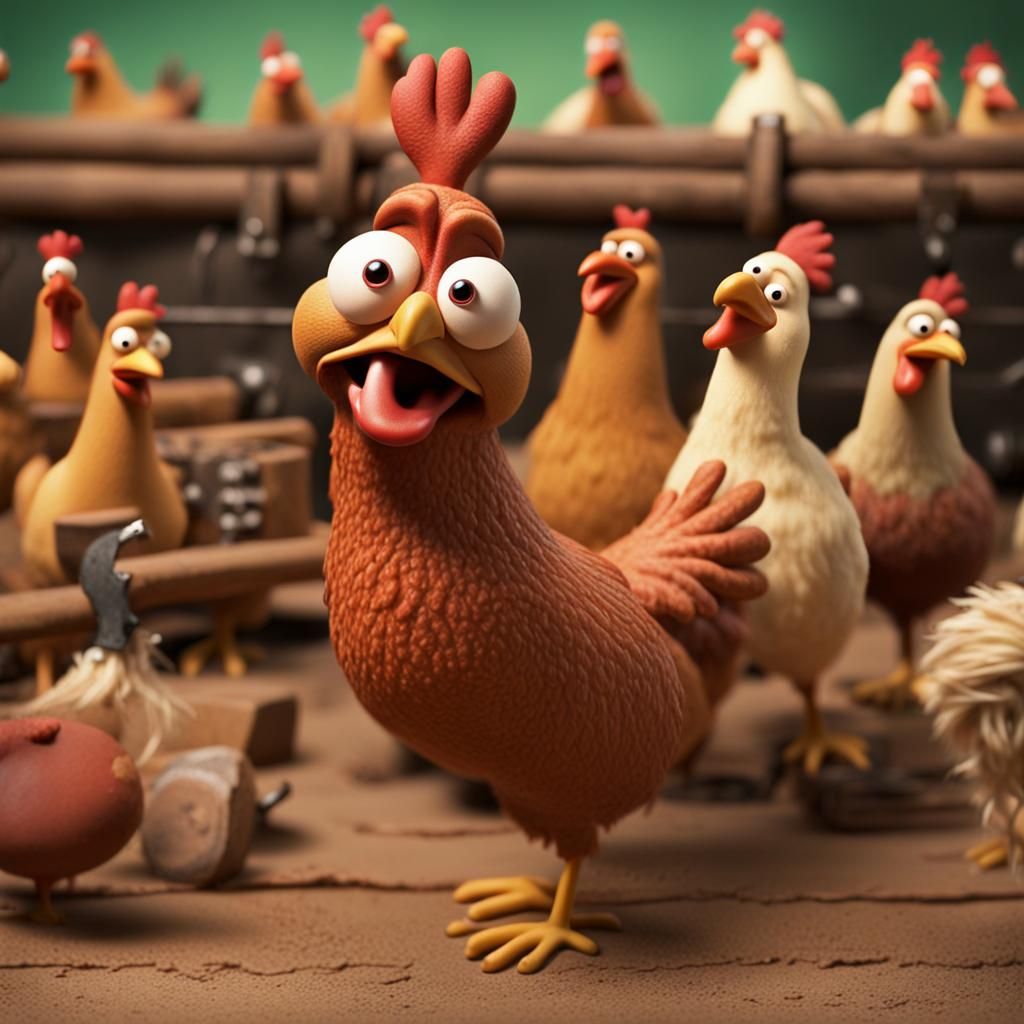 Chicken Run Clay Animation in Aardman Style