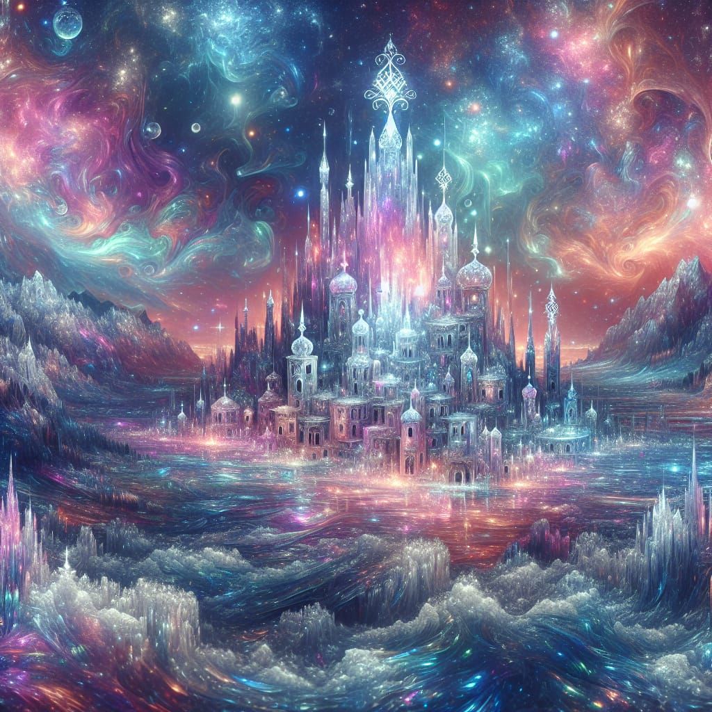 Shimmering Ice Kingdom Under the Sea