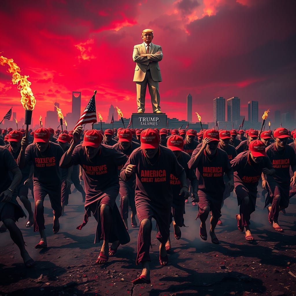 MAGA Zombies Offer Trump Tribute in Desolate Post-Apocalypti...