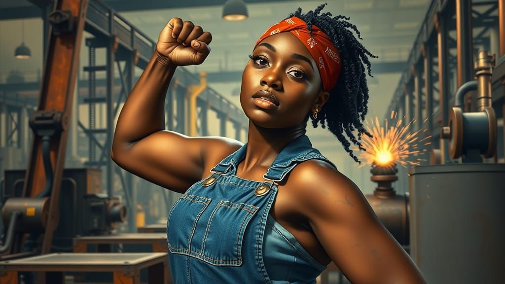 Empowered Black Rosie: Rockwell Meets Afro-Cubism