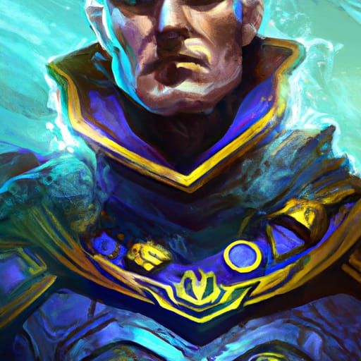 Confident Hero Portrait in Hyperdetailed Digital Art