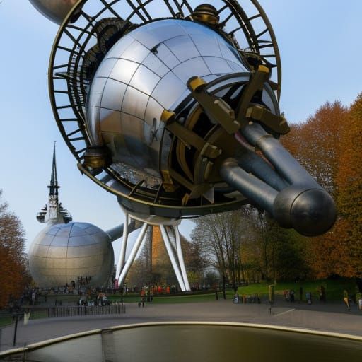 Atomium in Belgium: A Steampunk Time Machine