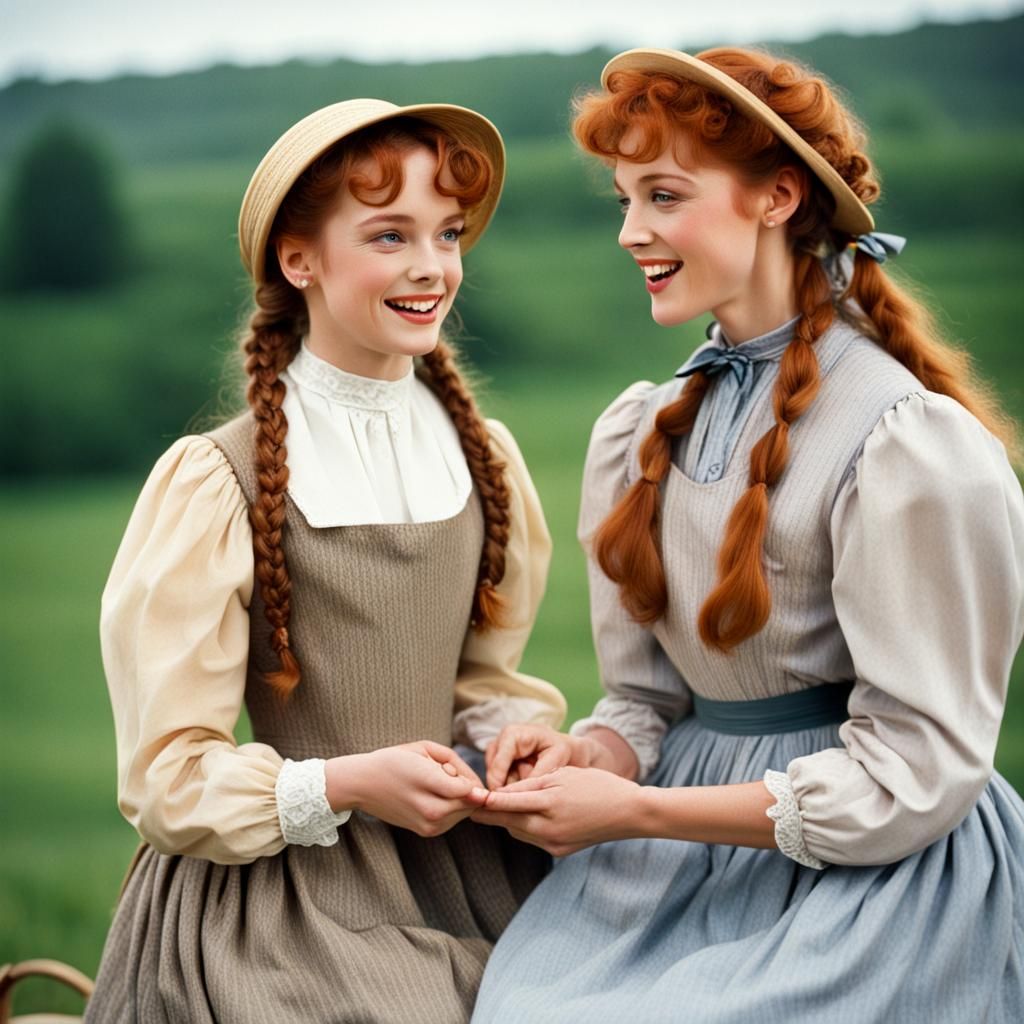 Anne Shirley and Diana Barry: Childhood Friends