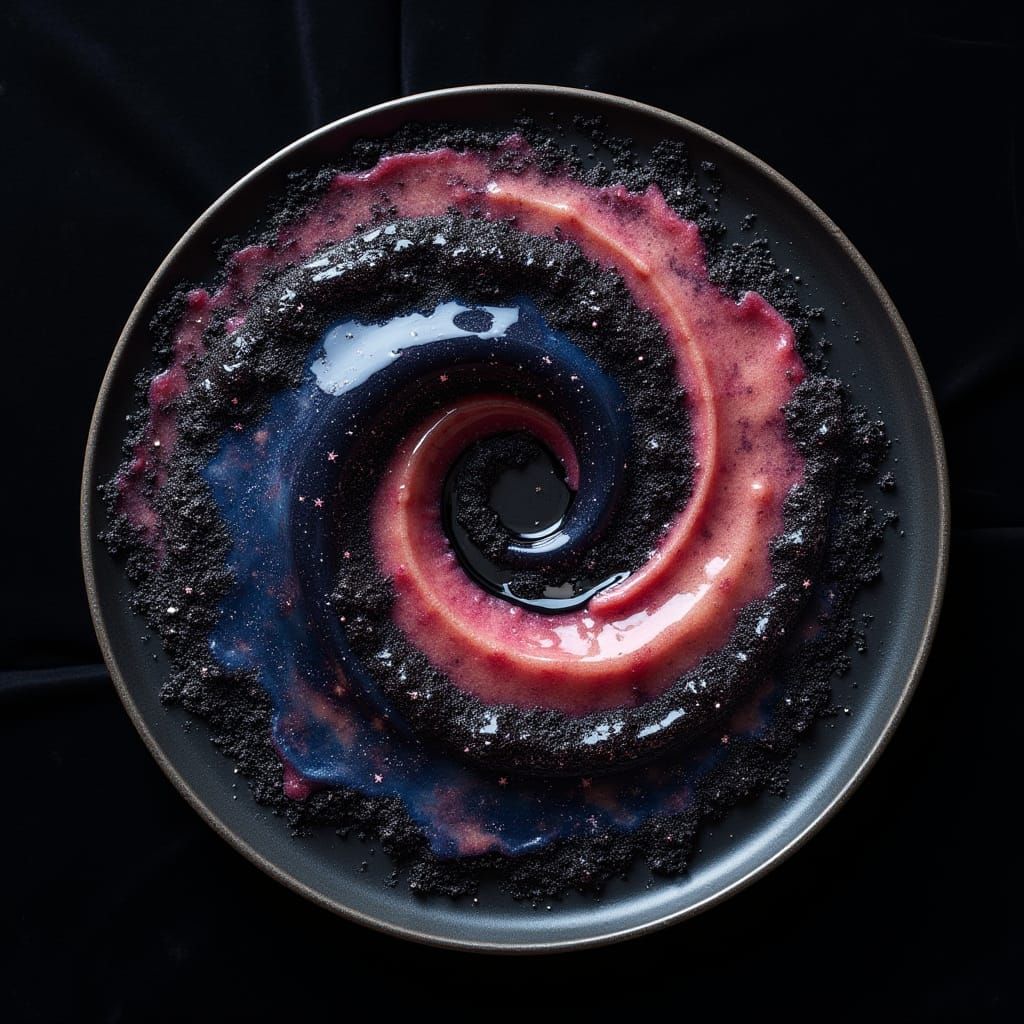 Edible Jelly Galaxy with Glitter Stars