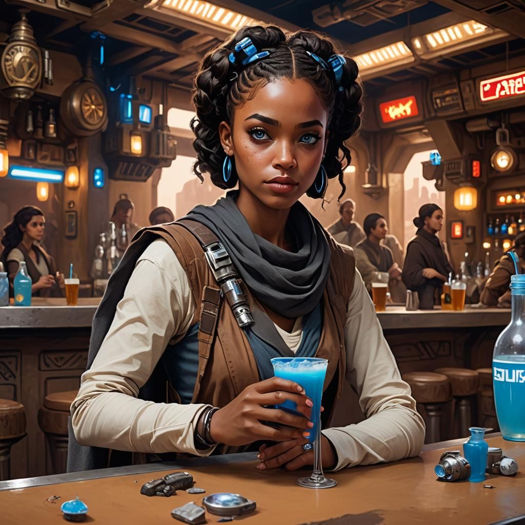 A Rogue Enjoying a Drink on Tatooine