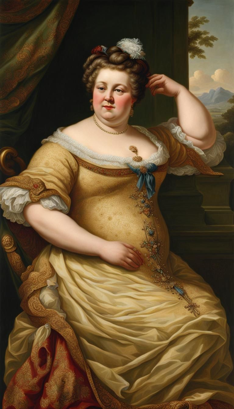 Anachronistic Woman in 18th Century Style