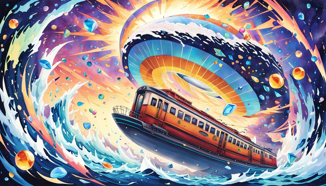 Psychedelic Kaleidoscope Art: Fractured Girl in Dreamscape