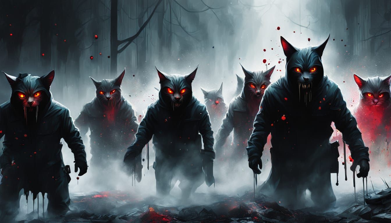 Graffiti Art: Police Emerge From Cat in Splash Art