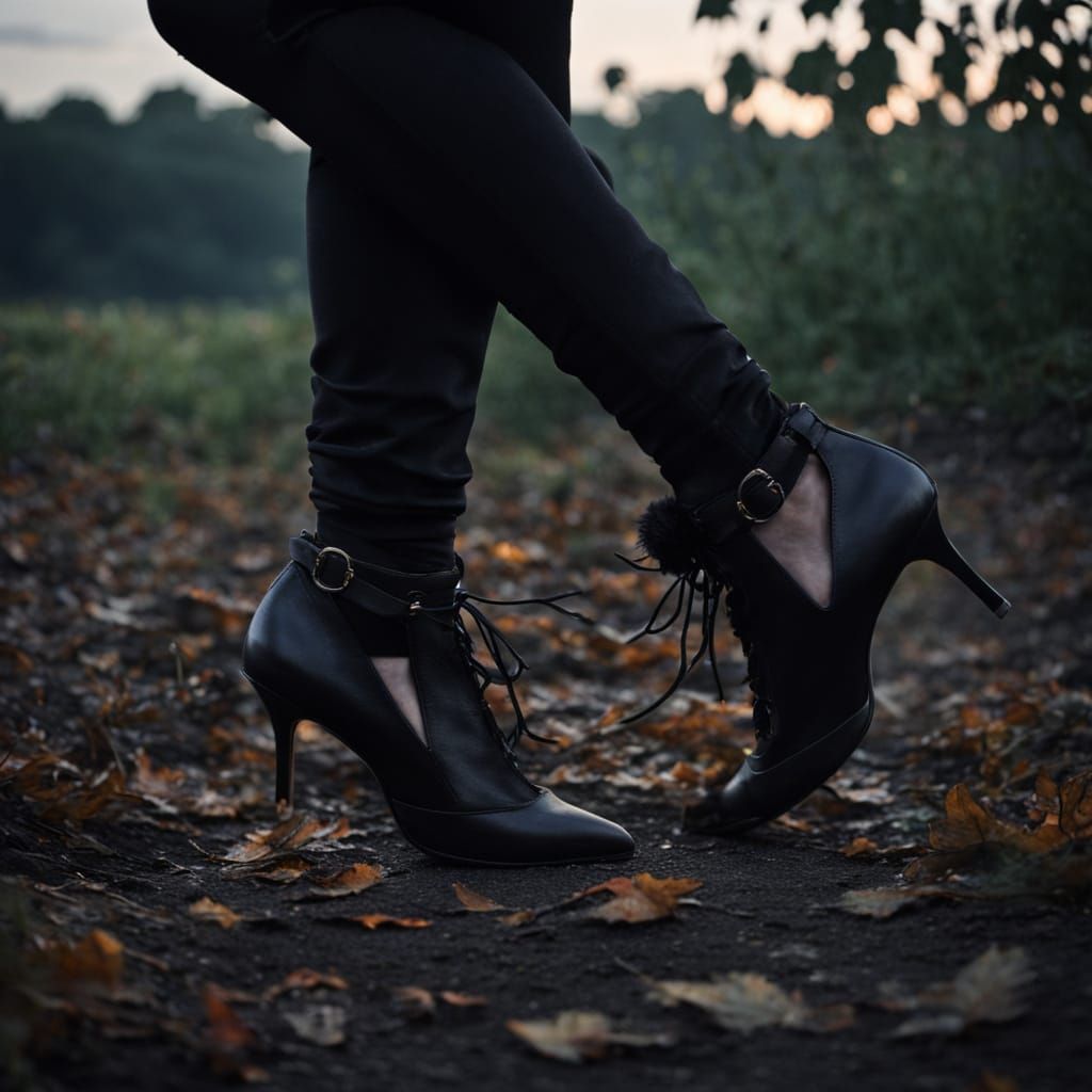 Autumnal Dusk: Crows Rise in Silence