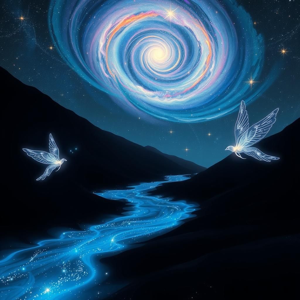 River of Starlight Reflecting Galaxies