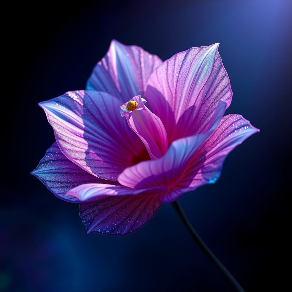 The worlds rarest most beautiful and exotic flower an otherworldly flower Cinematic film still, shot on v-raptor XL, fil...