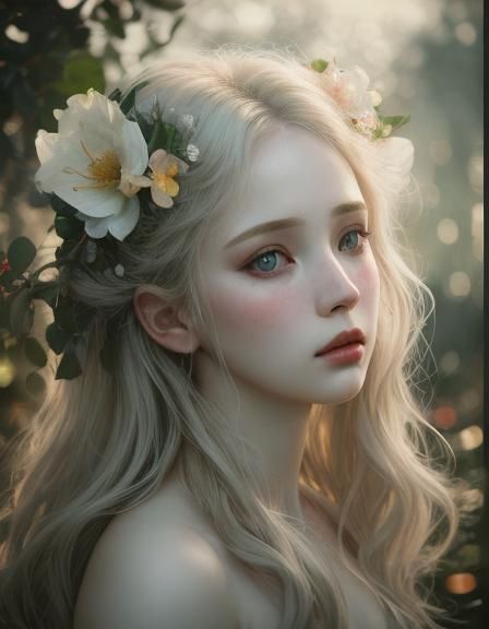 Venus Reimagined: A Digital Oil Painting Portrait