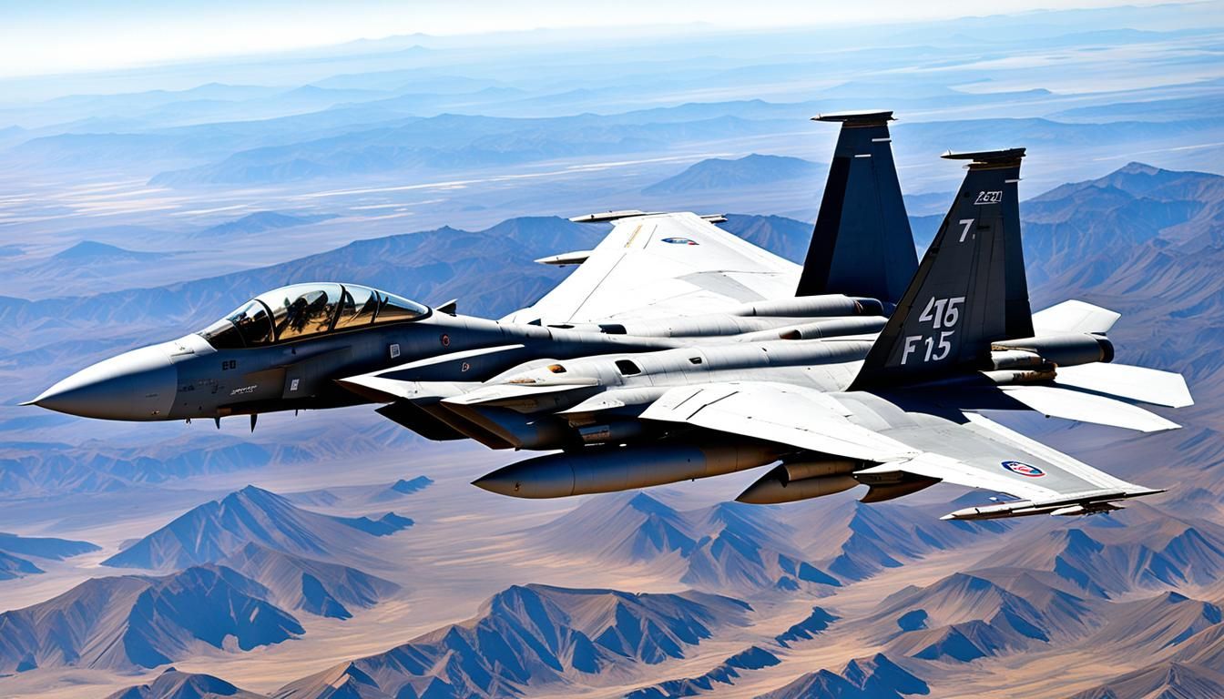 F-15 Eagle Seamless Wallpaper in Photorealistic Style