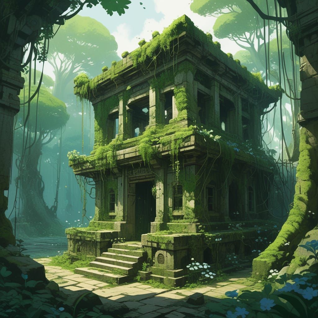 Moss-Covered Automaton in Jungle Ruins