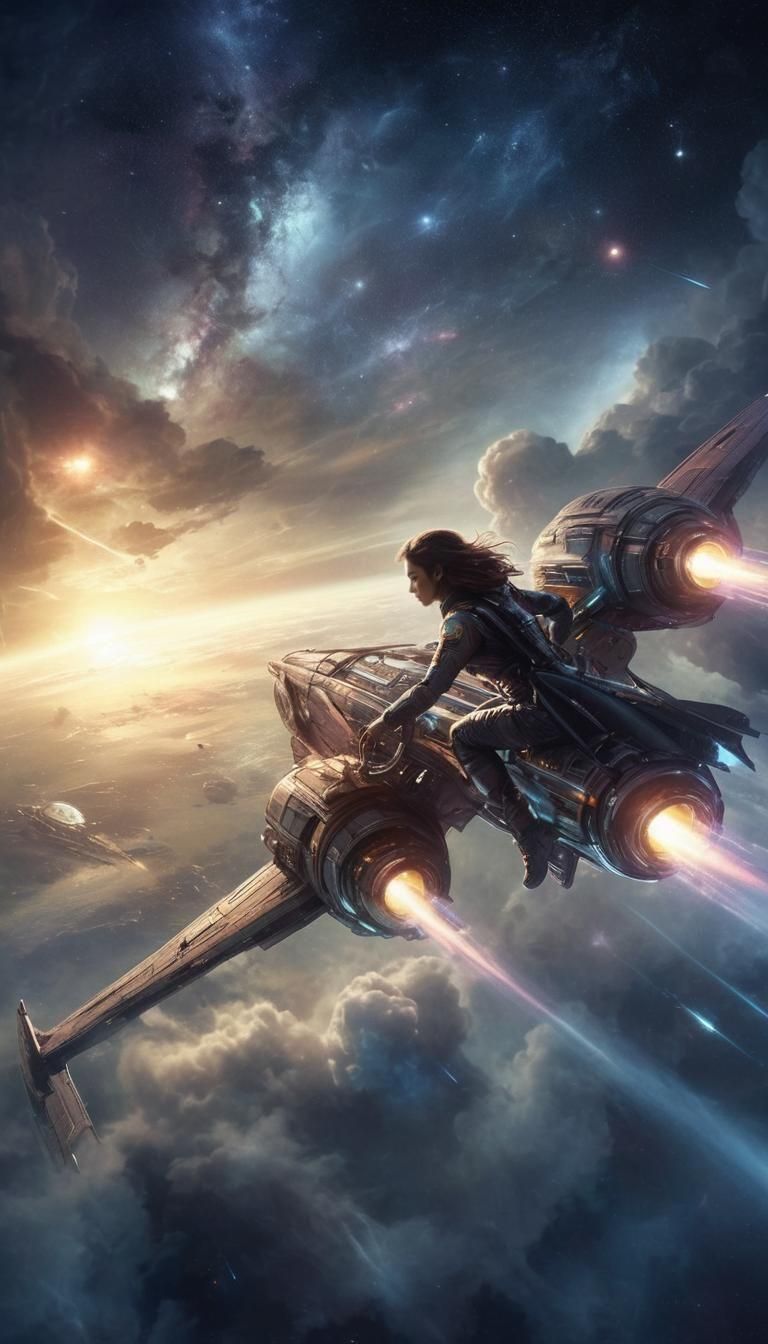 Women Pilots Journey Through Outer Space