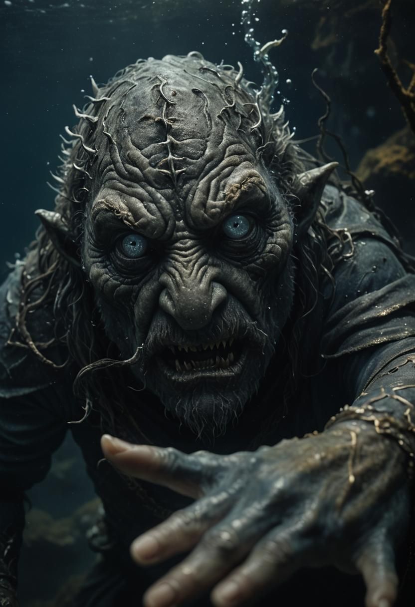 Mysterious Underwater Creature in Middle Earth Style