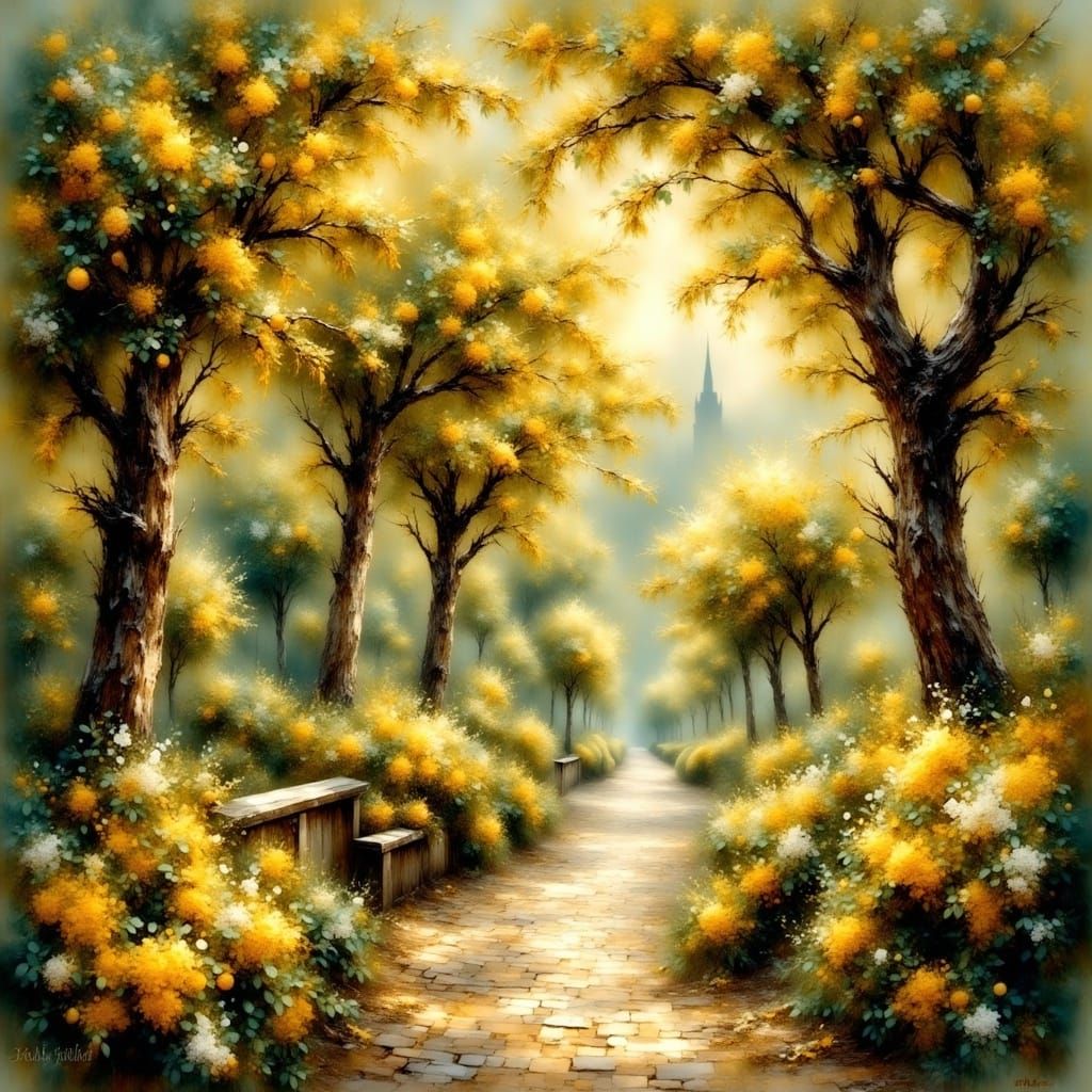 <lora:Impressionist:1.0> a painting of a romantic victorian shabby chic lemon trees, a fine art painting by
Thomas Kinka...