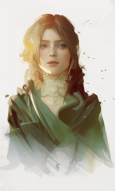 Hyperdetailed Portrait in Dynamic Lighting, Splash Art