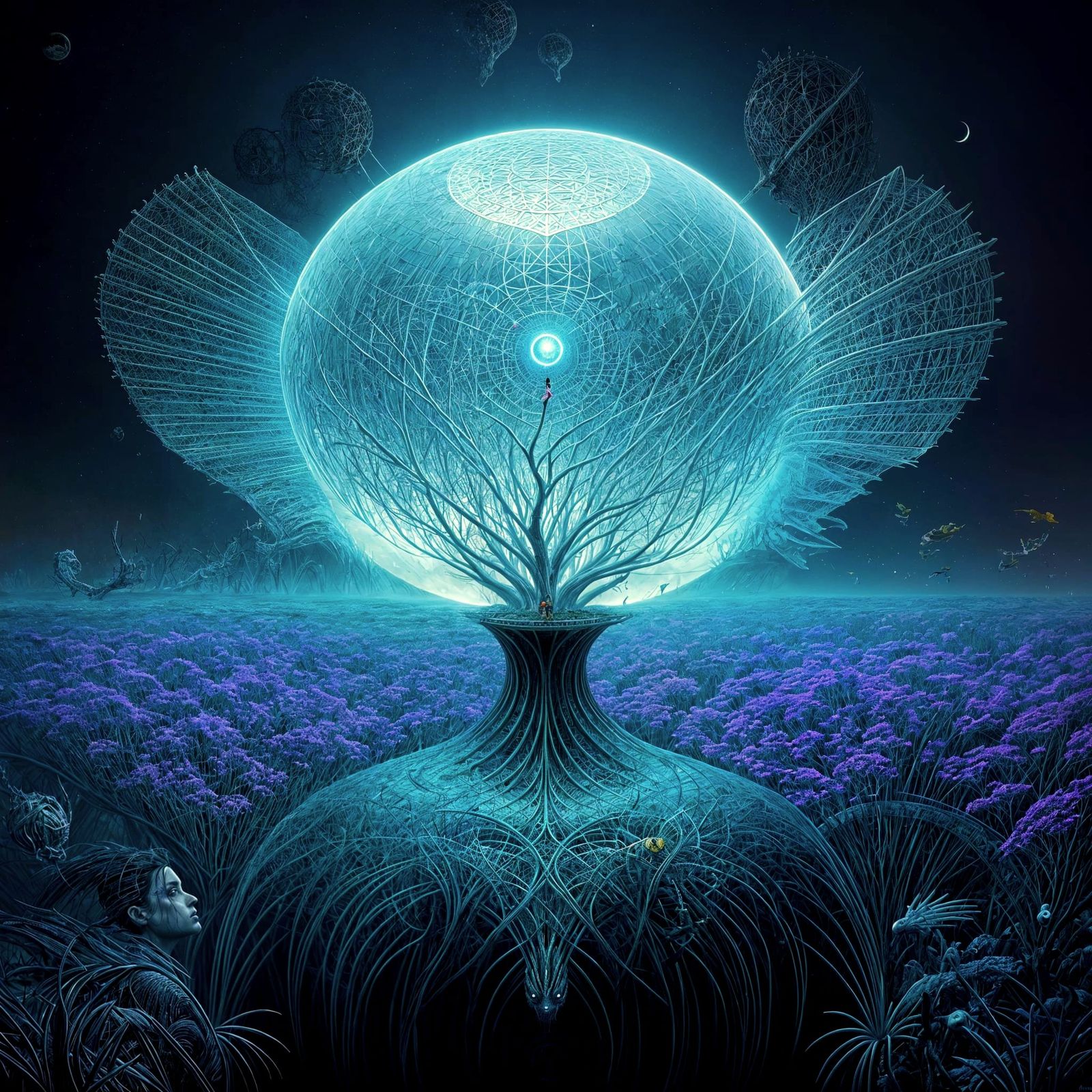 Ethereal Landscape with Soft Light and Haze