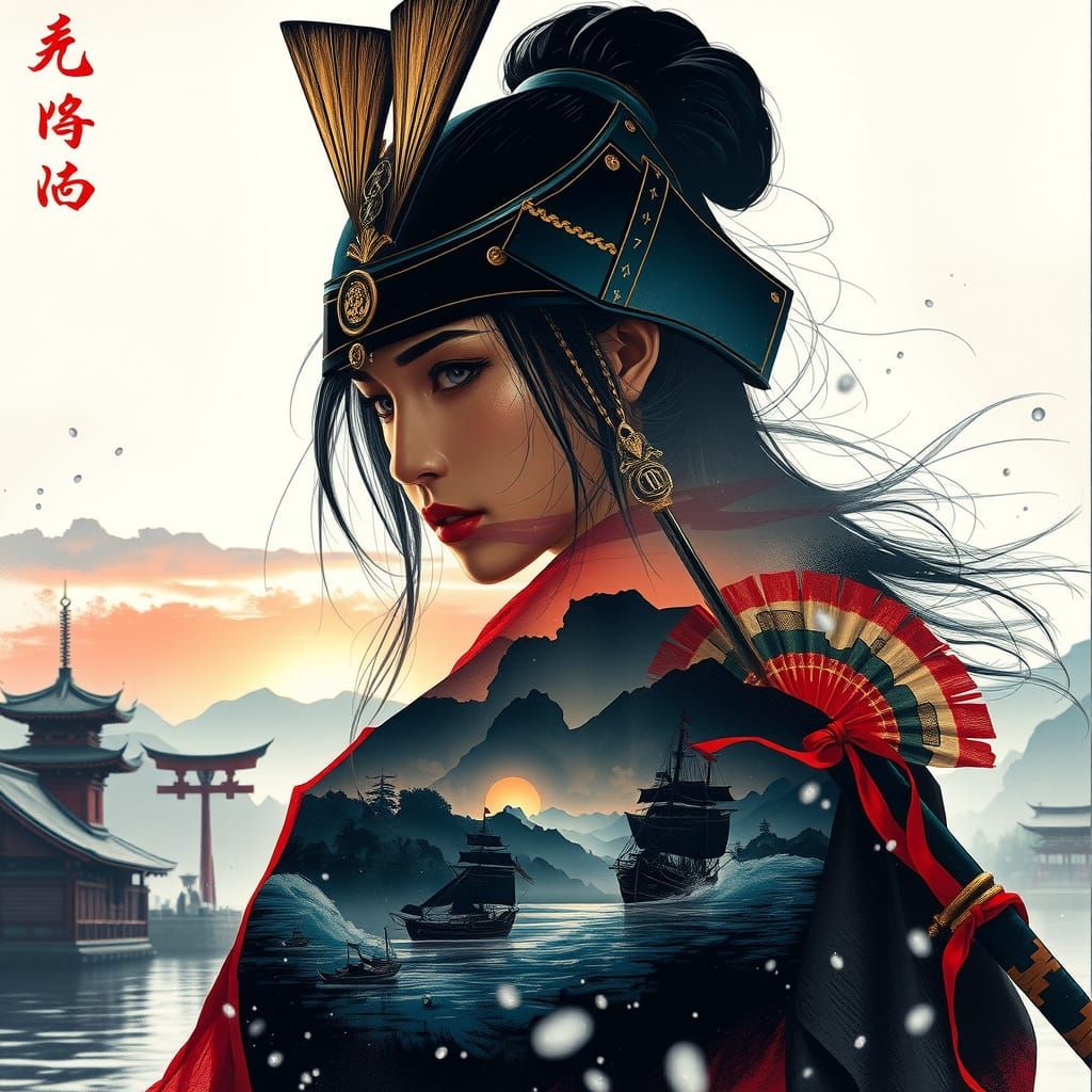 Samauri Double Exposure