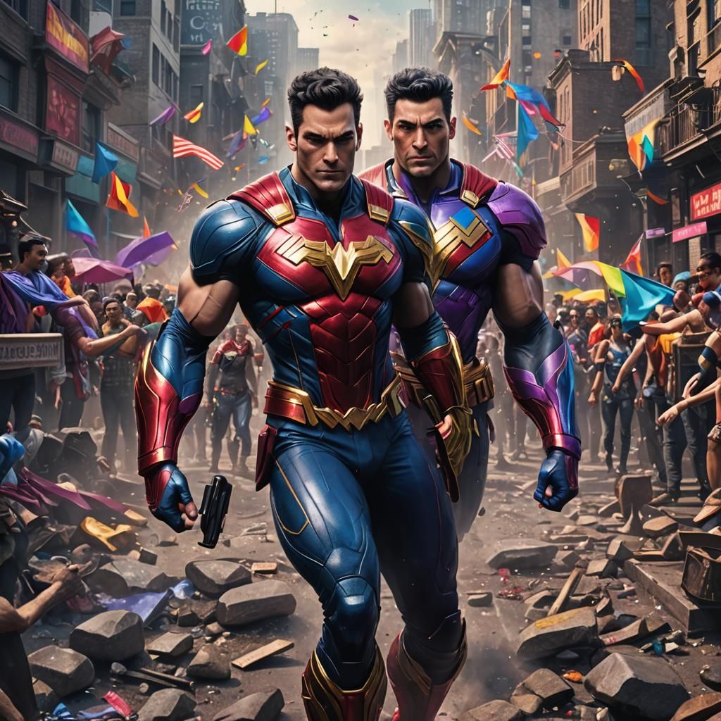 Wonder Man Gay Pride Art