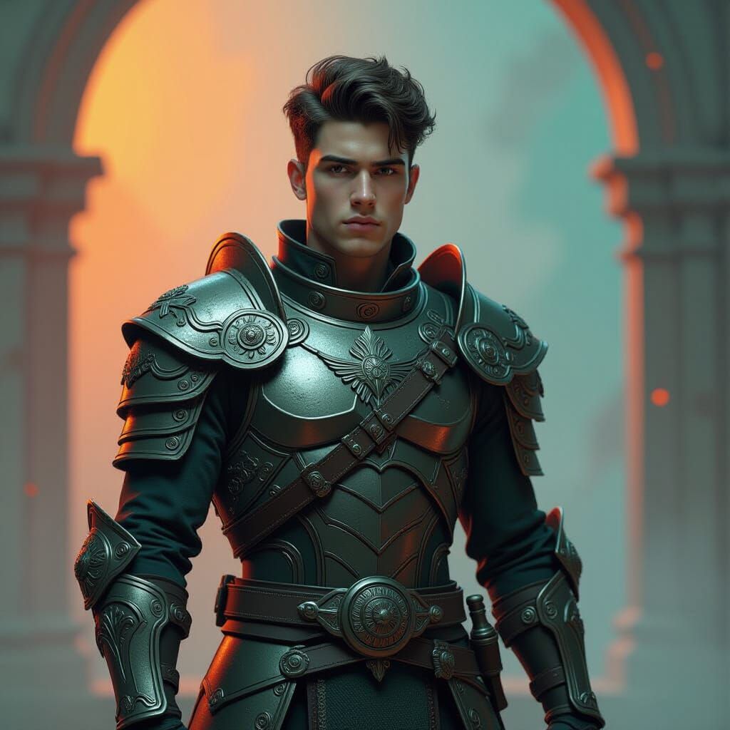 Armored Warrior with Dynamic Lighting