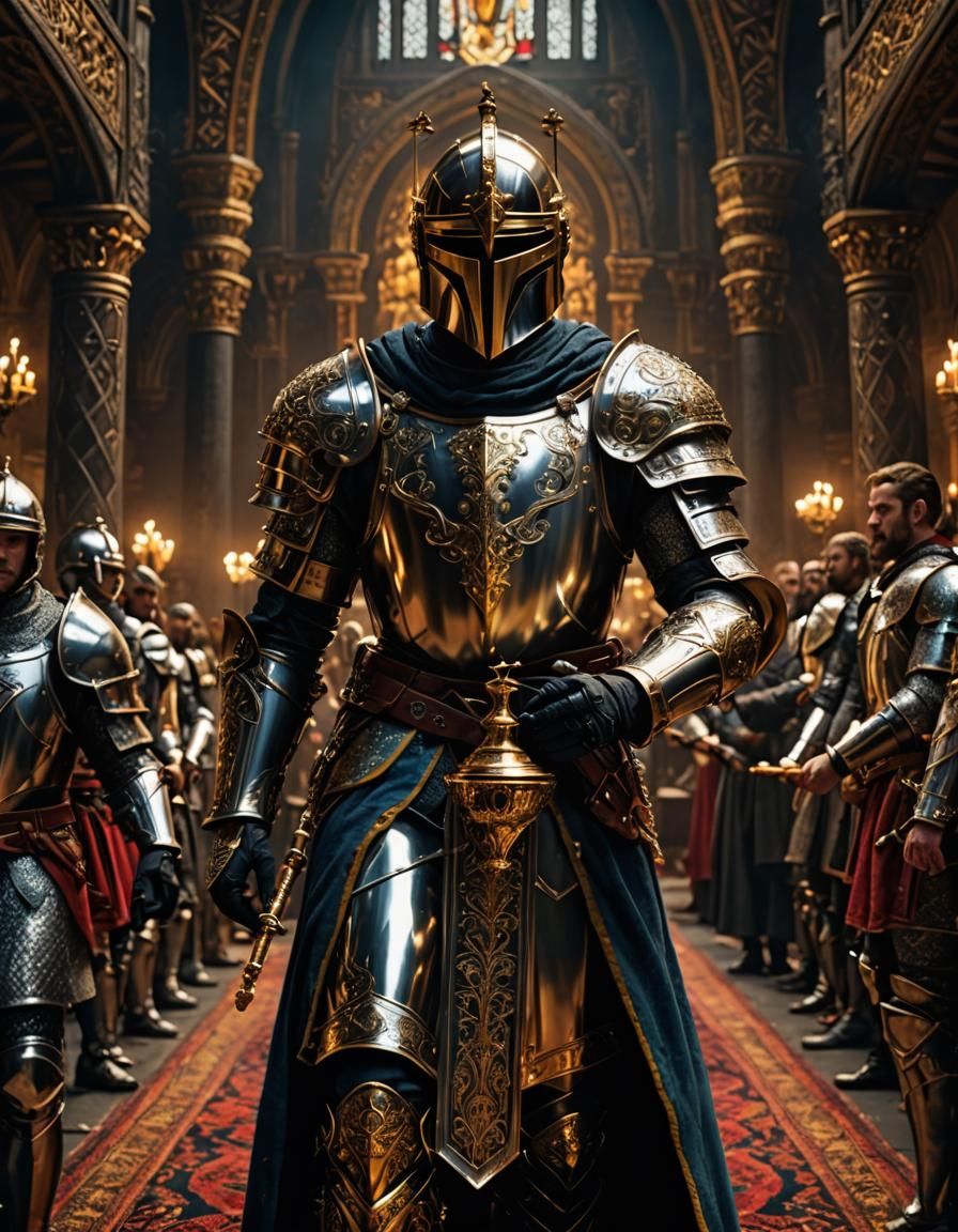 The Holy Knight Raises the Cup in 8K 3D