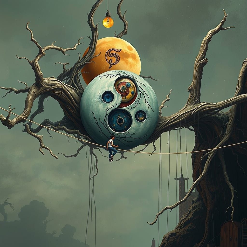 Serene Balance Amidst Nature's Harmony