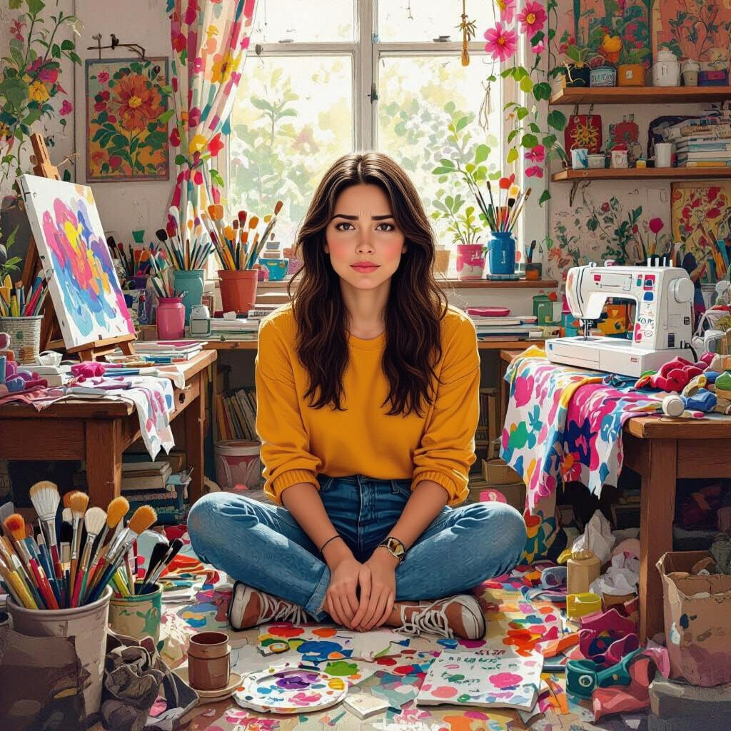 Cluttered Hobby Room: A Visual Representation of Overstimula...