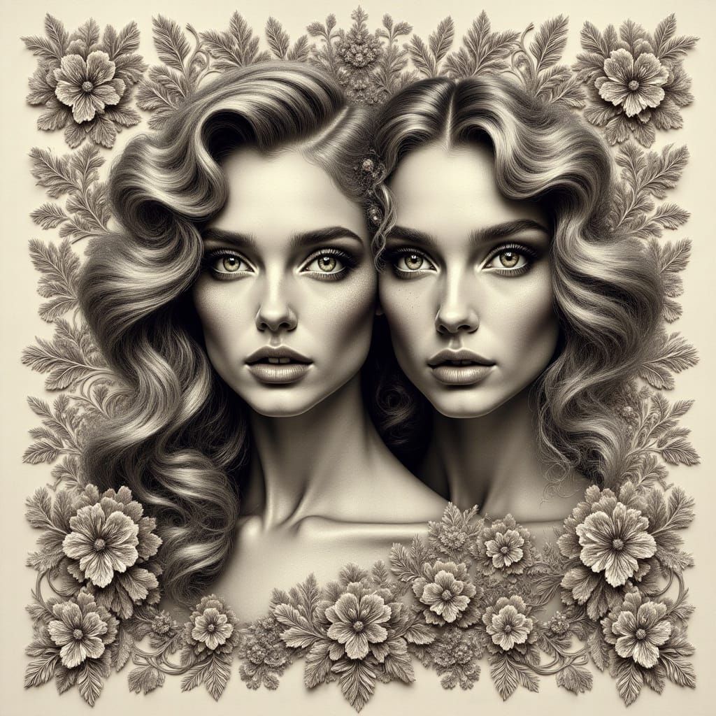 Enchanted Woman: Carved Portrait Duplication