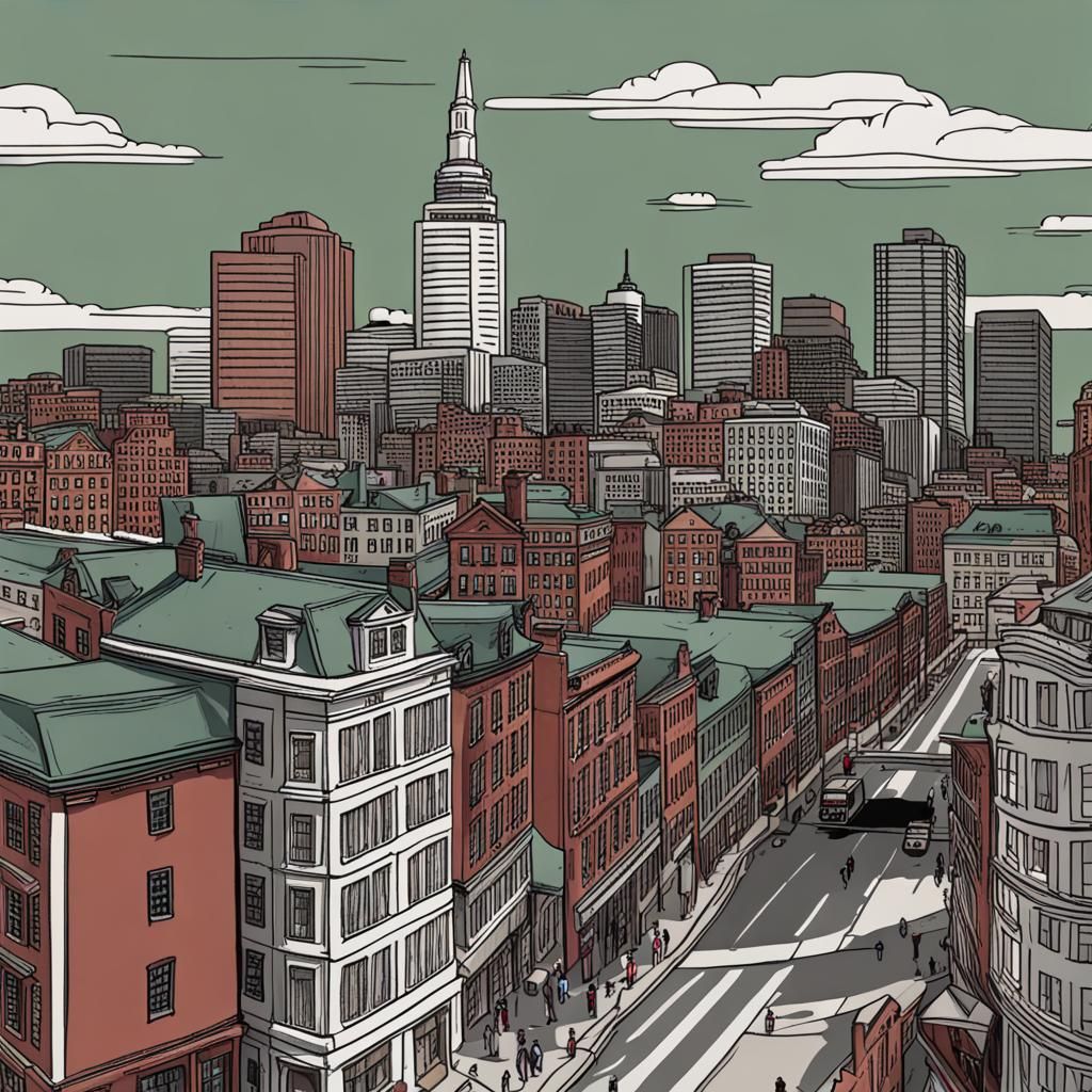 AI Impression of Boston Cityscape