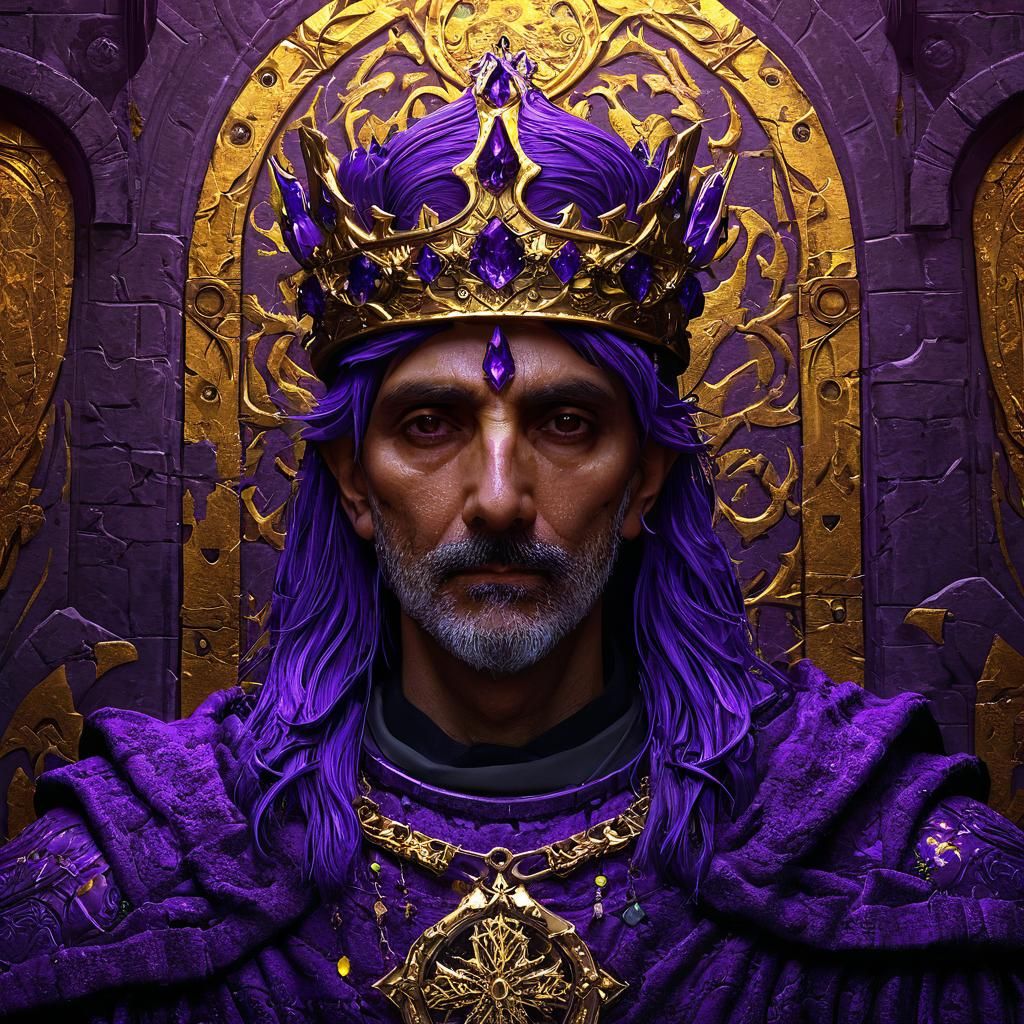 Crowned Royal in Dark Fantasy Style