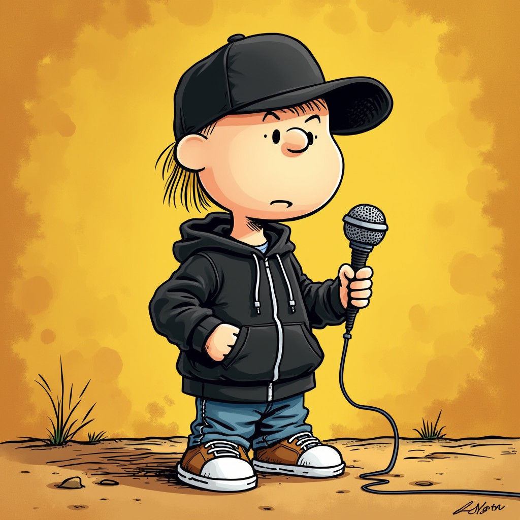 Eminem as Peanuts Comic Character