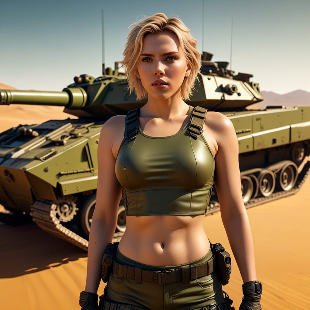 Lady Jaye in G.I. Joe Film Still, HDR Photography