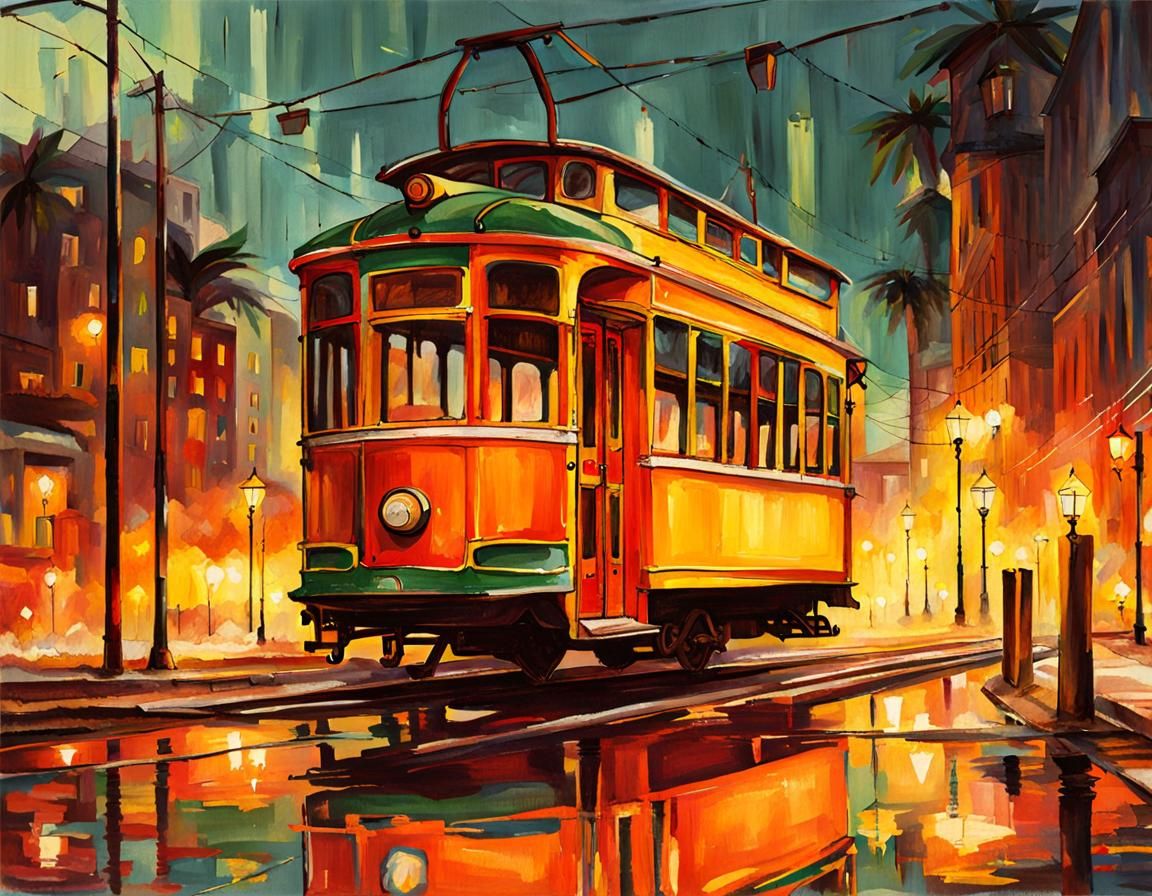 AI Image of an Old Trolley