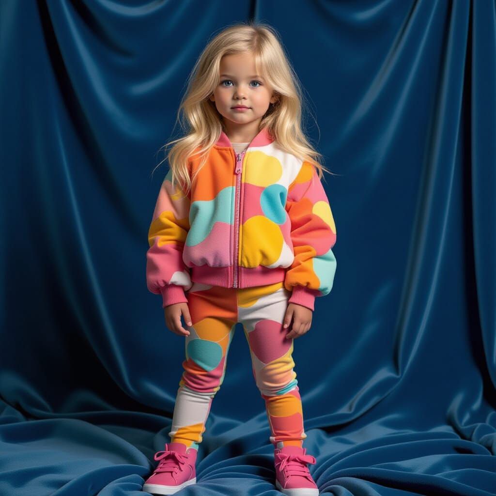 Blonde Girl in Velvety Darkness, Murakami Style