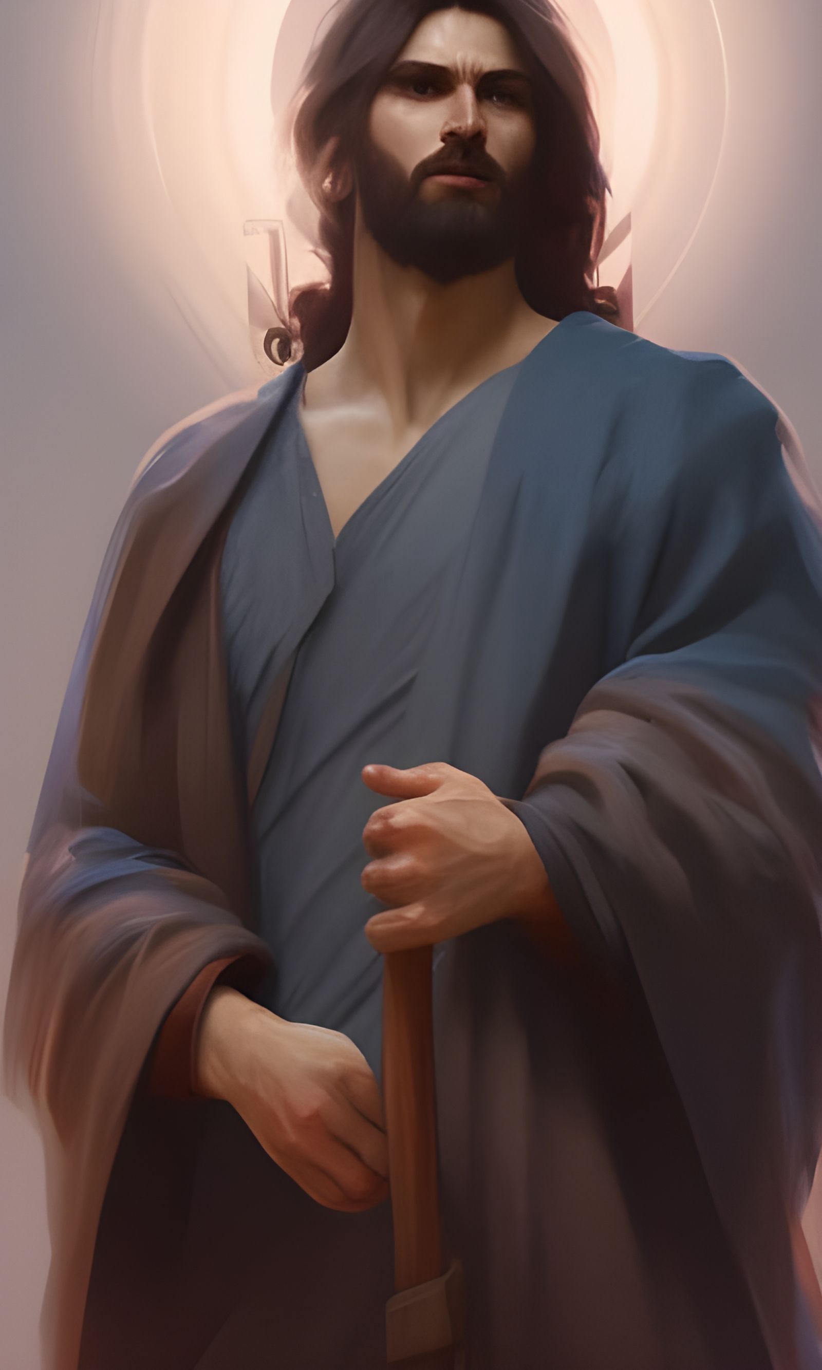 Jesus Son of God: Hyperdetailed Concept Art Portrait