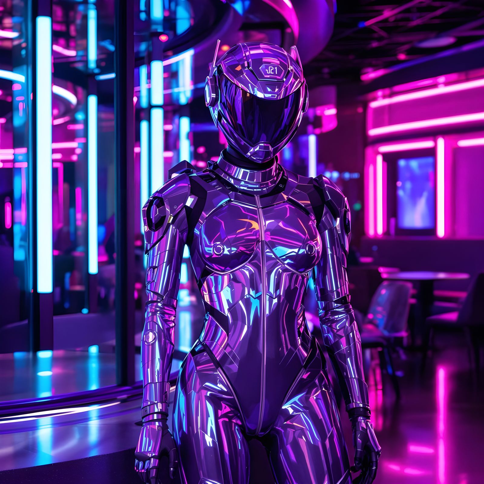 Android Lounge in Ultra Violet Light