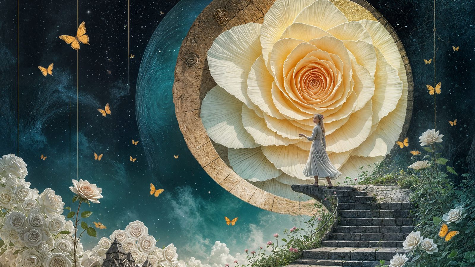 Surreal Whispers of the Unknown in a Fantastical Landscape