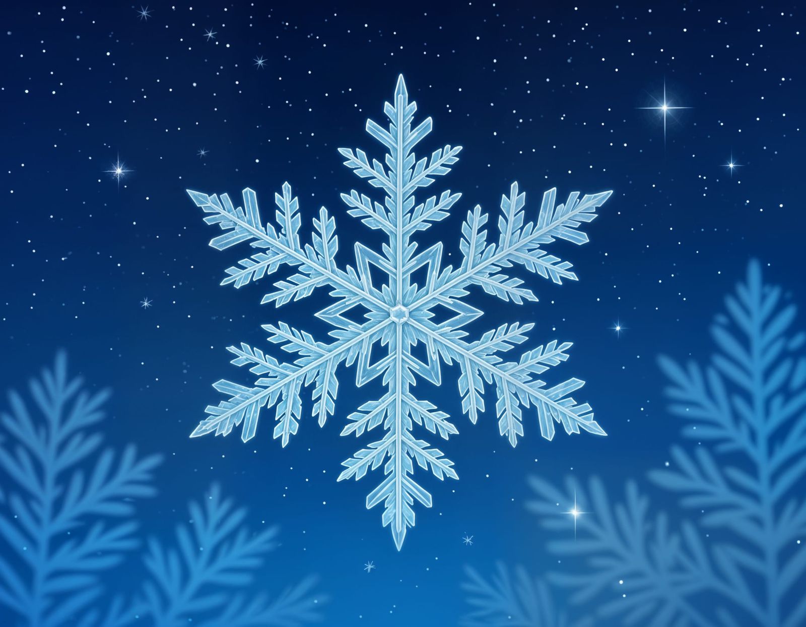 White Snowflake Ascends Skyward in Unique Visual