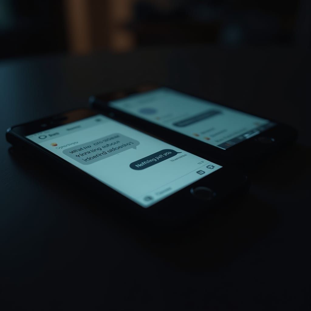 Intimate Text Exchange Between Vamp and Brad