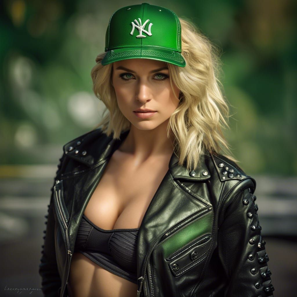 Hyperrealistic Pop Star in Studded Bikini