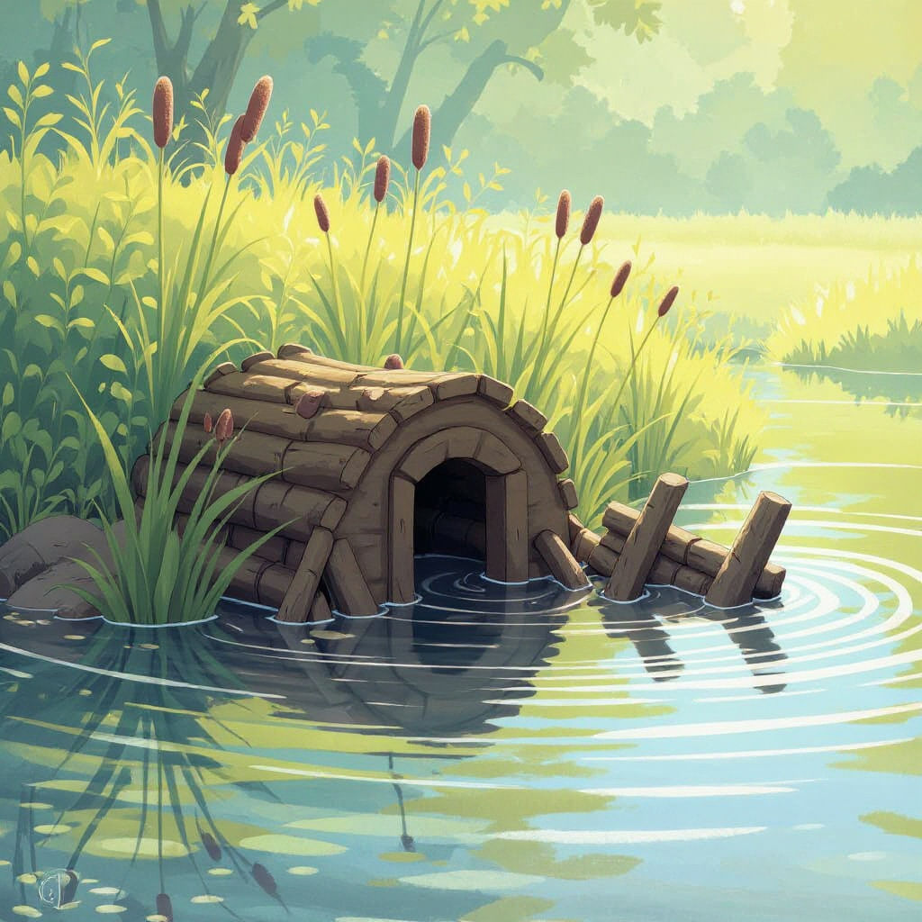 Girls with Fairy Wings Discover Talking Beavers