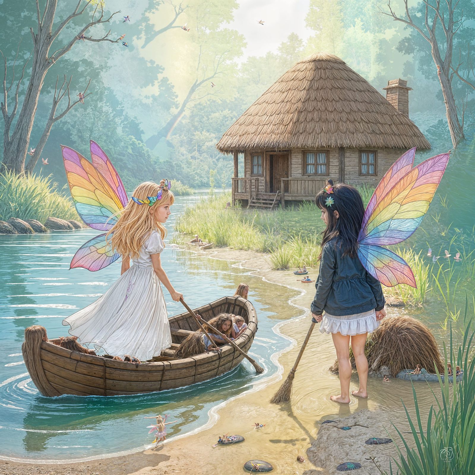 Fairy Girls Discover Talking Beavers