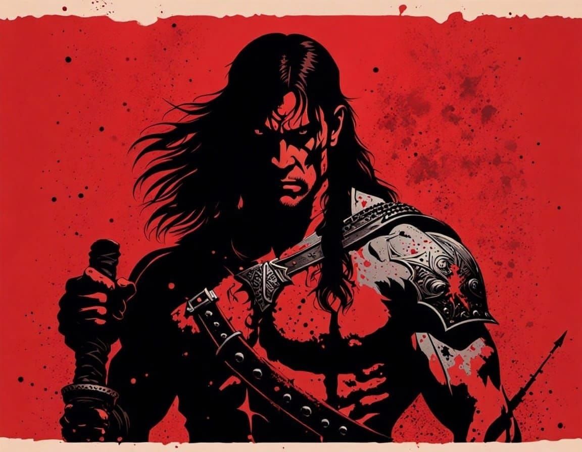 Fierce Sword-n-Sorcery Barbarian