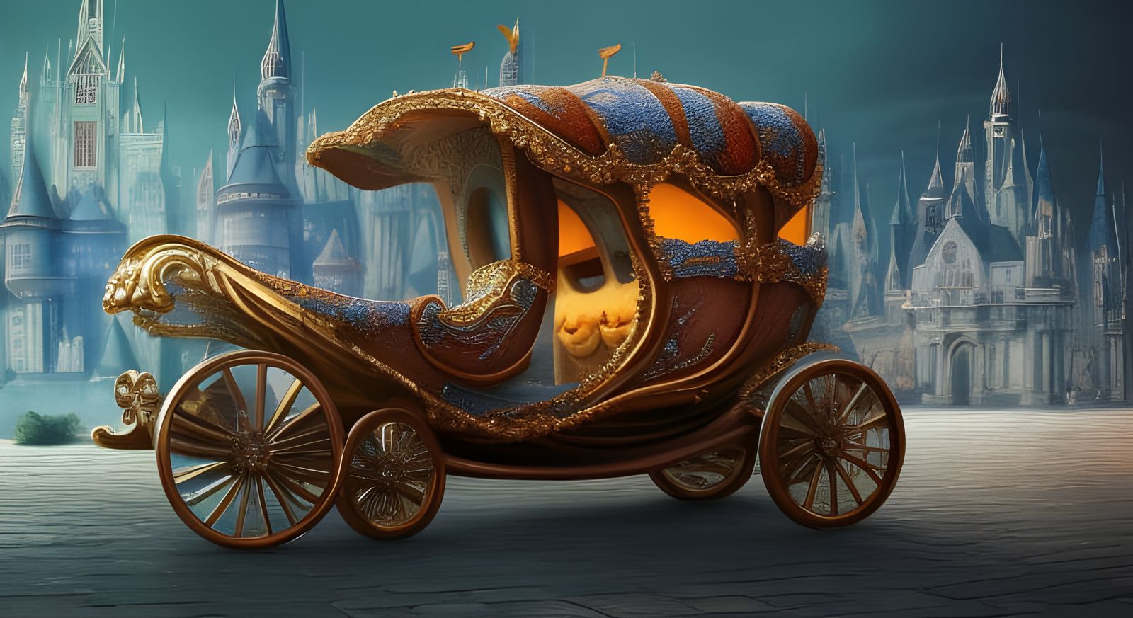 Cinderella's pumpkin car